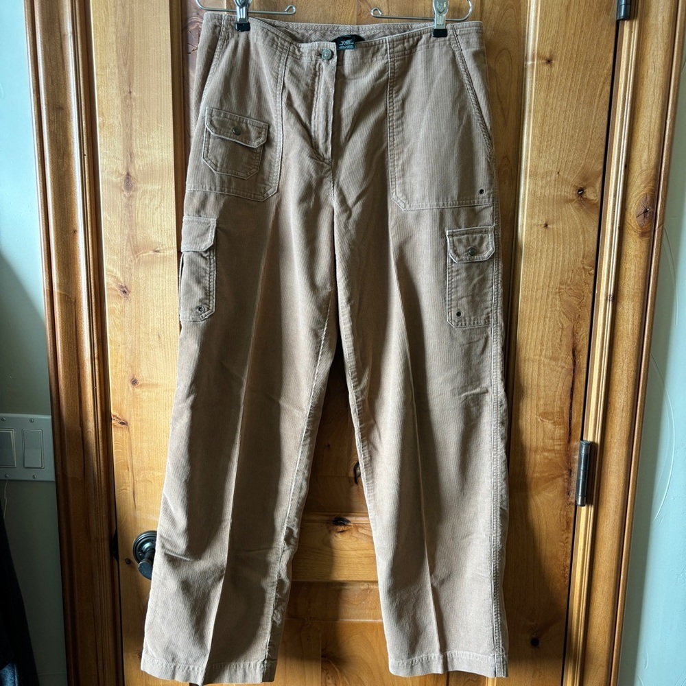Vintage Y2K 90s Ralph Lauren Corduroy Cargo 10.5 in rise
